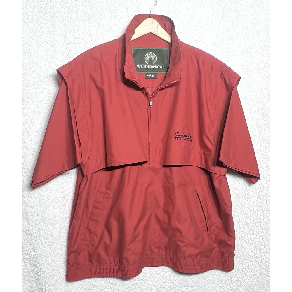 Southern Pines Golf Club NC, Red Weatherproof Garment Men's L Golf Rain‎ Jacket